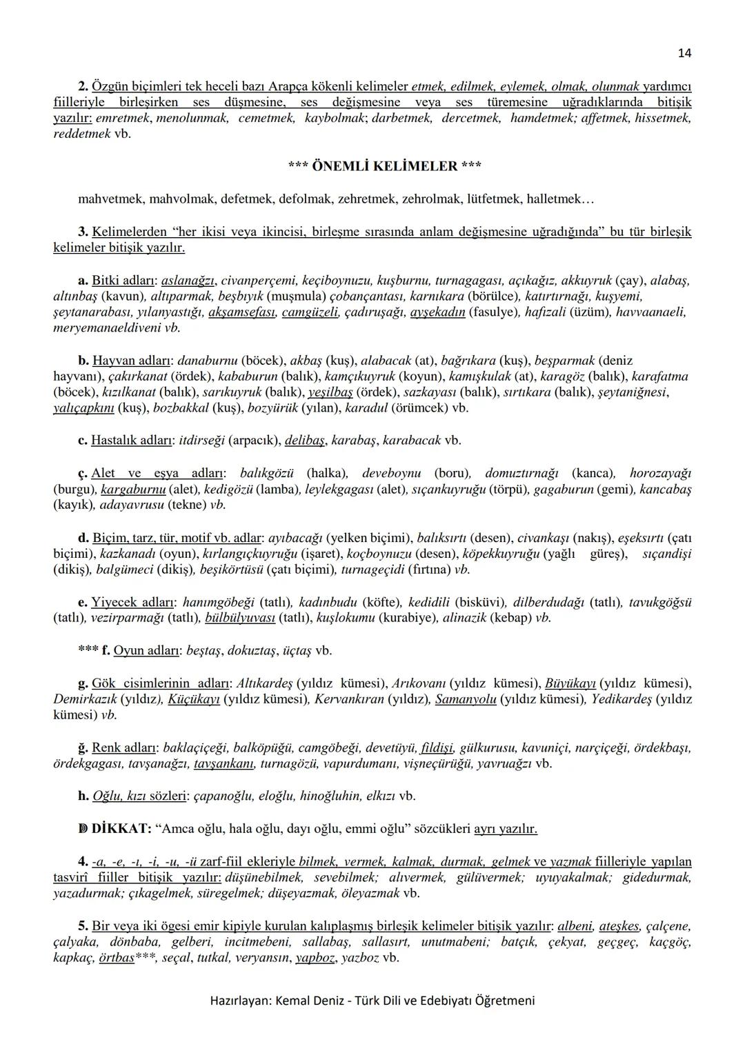 2
--- BÜYÜK HARFLERİN KULLANILDIĞI YERLER ---
A. Cümle büyük harfle başlar: Ak akçe kara gün içindir.
Hayatta en hakiki mürşit ilimdir, f