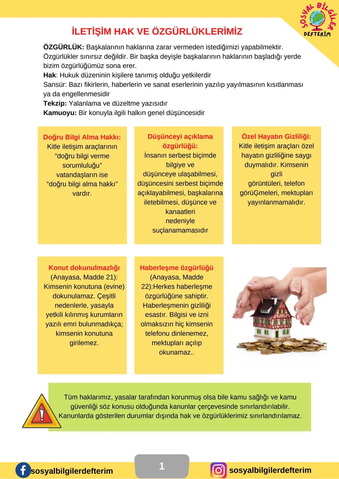 7.SINIF 1.ÜNİTE E
SOSYAL BİLGİLER
DERS NOTU
SOSYAL
今回
BİLGİLER
DEFTERİM
BİLGİ ŞENTÜRK İletişim: Duygu, düşünce veya bilgilerin akla gelebile