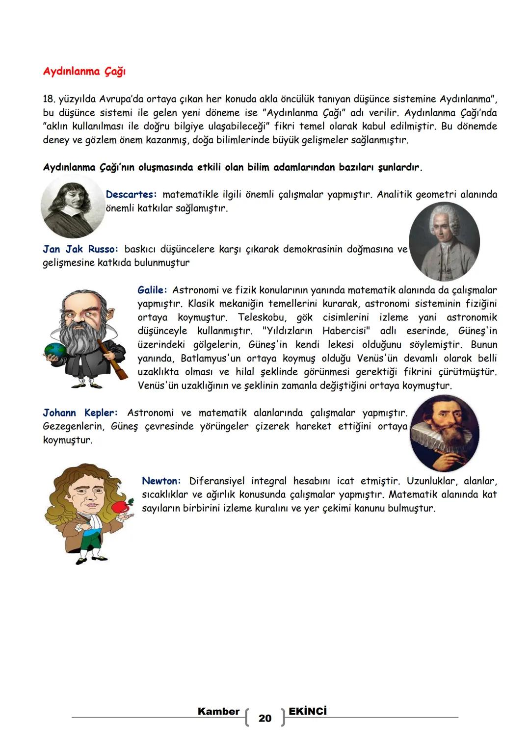 # 7. SINIF
# SOSYAL BİLGİLER
# DERS NOTLARI
Kamber EKİNCİ
Sosyal Bilgiler Öğretmeni Bu Ders Notu MEB Ders Kitapları ve EBA İnternet Sitesin