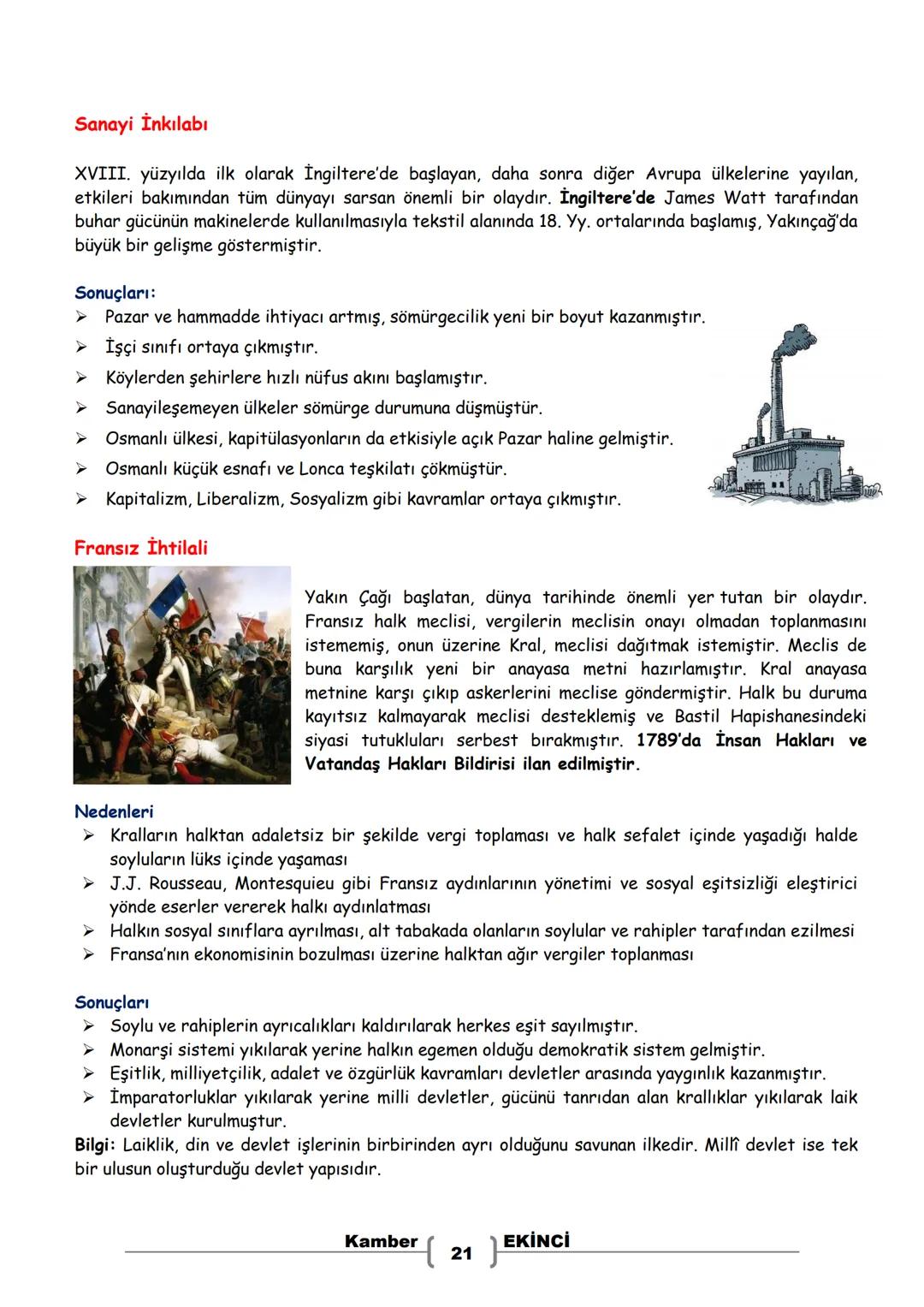 # 7. SINIF
# SOSYAL BİLGİLER
# DERS NOTLARI
Kamber EKİNCİ
Sosyal Bilgiler Öğretmeni Bu Ders Notu MEB Ders Kitapları ve EBA İnternet Sitesin