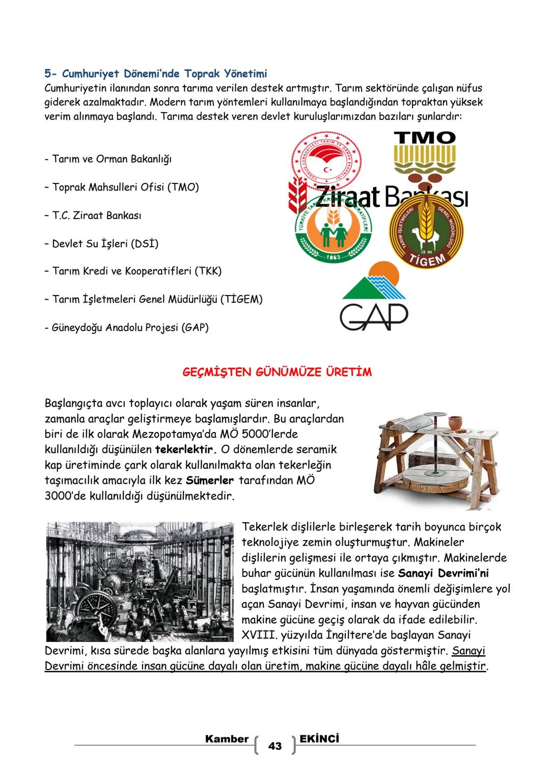 # 7. SINIF
# SOSYAL BİLGİLER
# DERS NOTLARI
Kamber EKİNCİ
Sosyal Bilgiler Öğretmeni Bu Ders Notu MEB Ders Kitapları ve EBA İnternet Sitesin