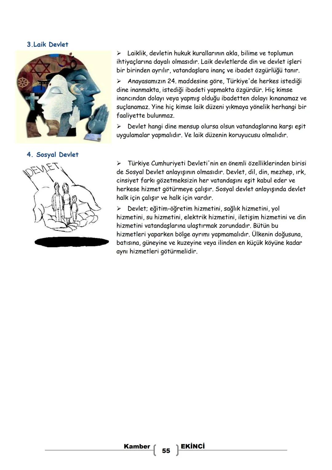 # 7. SINIF
# SOSYAL BİLGİLER
# DERS NOTLARI
Kamber EKİNCİ
Sosyal Bilgiler Öğretmeni Bu Ders Notu MEB Ders Kitapları ve EBA İnternet Sitesin