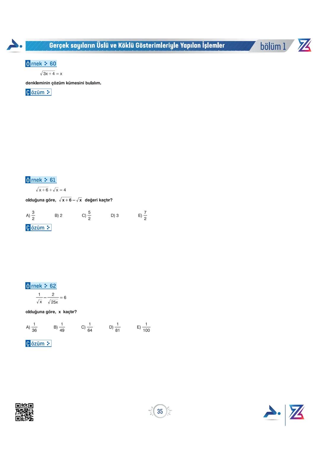 PARAF YAYINLARI
PARAF / Z TAKIMI
9. SINIF OKULA DESTEK KAMPI
Z YENİ
MÜFREDATA
UYGUNDUR
Bıyıklı Matematik
Matematik
Merkeze Teğet
Geometri