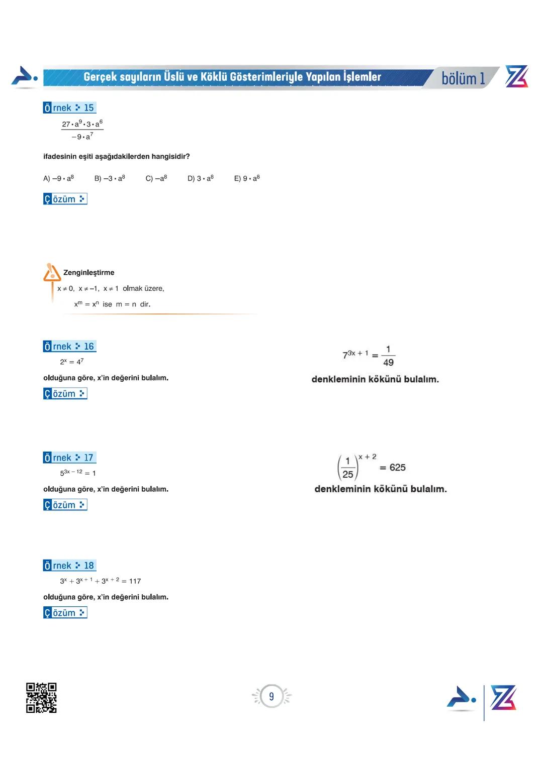 PARAF YAYINLARI
PARAF / Z TAKIMI
9. SINIF OKULA DESTEK KAMPI
Z YENİ
MÜFREDATA
UYGUNDUR
Bıyıklı Matematik
Matematik
Merkeze Teğet
Geometri