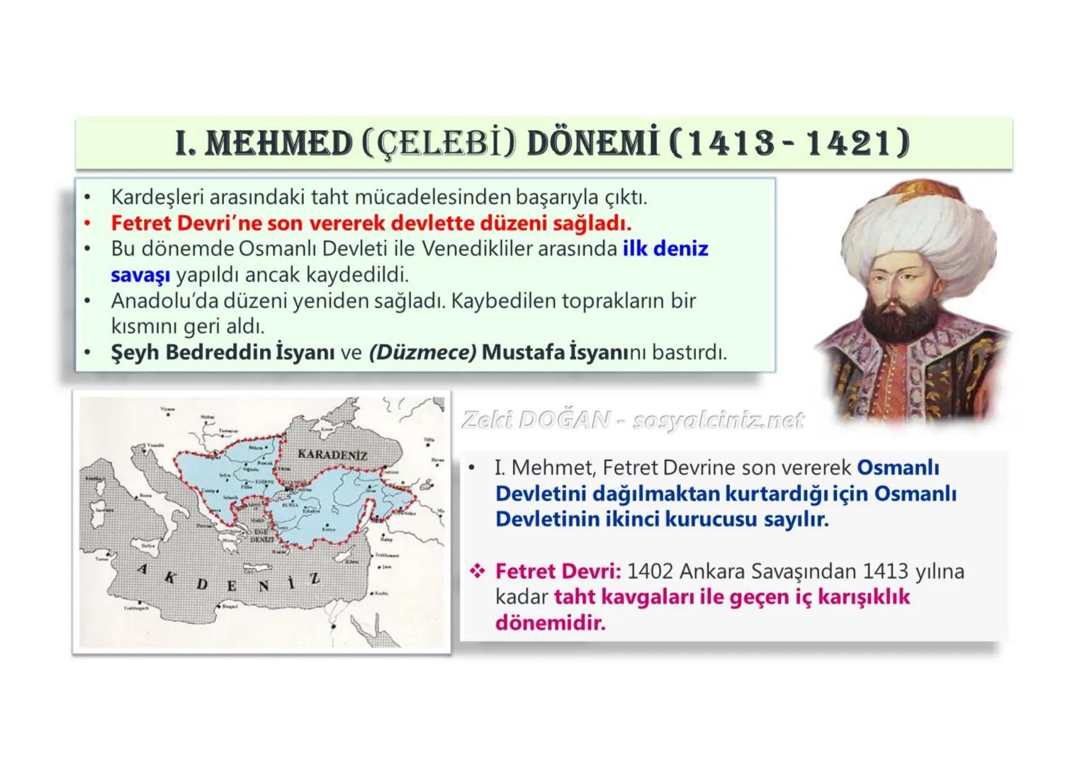 OSMAN BEY DÖNEMİ (1281-1324)
- Ertuğrul Gazi'nin küçük oğludur.
- Ertuğrul Gazi'den sonra devletin başına geçmiştir.
- 1299 yılında bağımsı