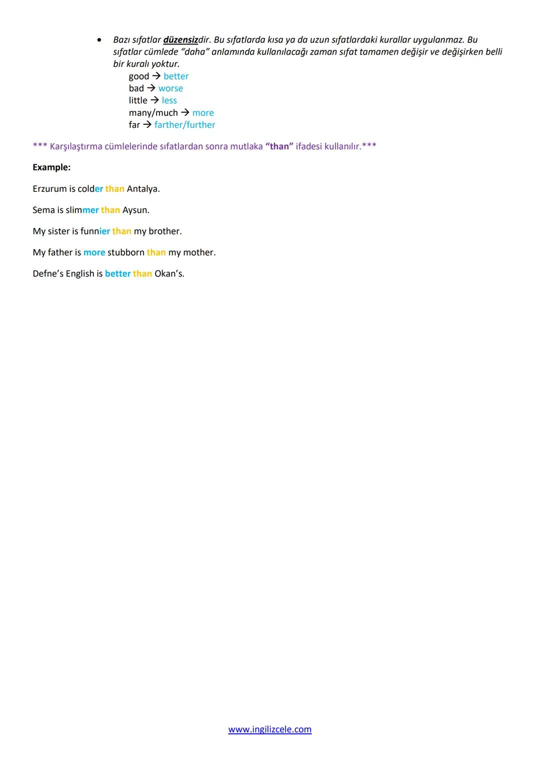 ÜNİTE 1 - APPEARANCE AND PERSONALITY
KONU ANLATIMI
TALKING ABOUT PHYSICAL APPEARANCE AND PERSONALITY
•
Birinin fiziksel (dış) görünüşünden b