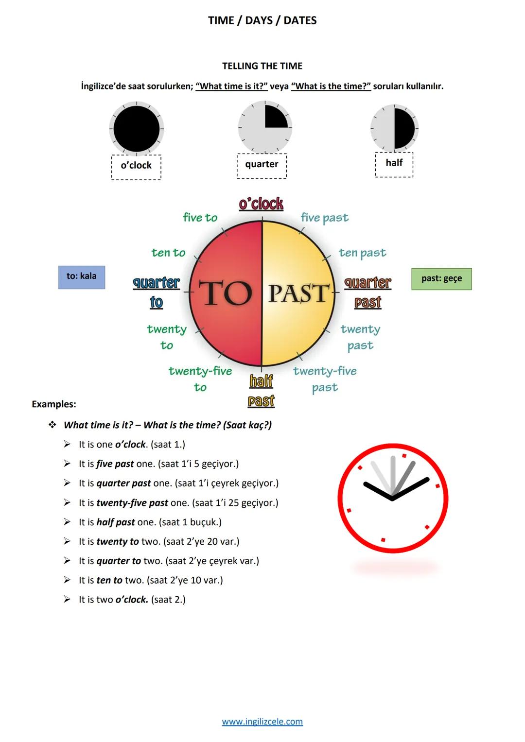 ÜNİTE 3 - BIOGRAPHIES
KONU ANLATIMI
THE SIMPLE PAST TENSE
(GEÇMİŞ ZAMAN)
Geçmişte tamamlanmış, belirli bir zamanda gerçekleşmiş, bitmiş ve g