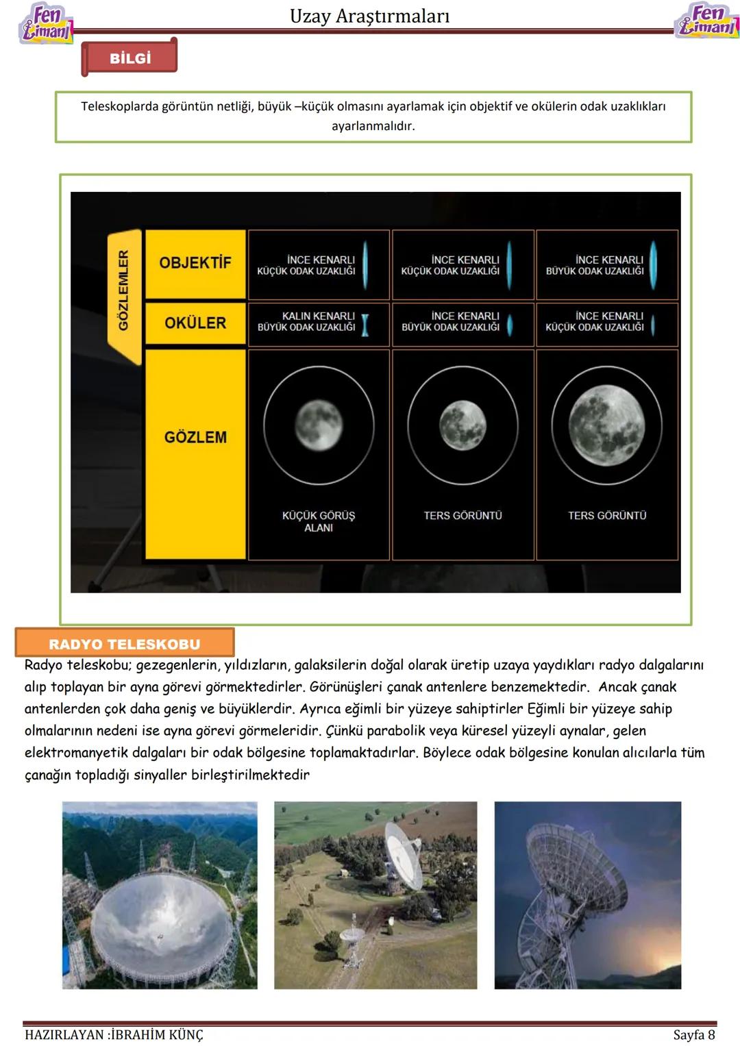 Fen
Limanj
# Uzay Araştırmaları
# UZAY
# ARAŞTIRMALARI
Konu/Kavramlar: Uydu, uzay kirliliği, gökyüzü gözlem araçları
F.7.1.1.1. Uzay tek