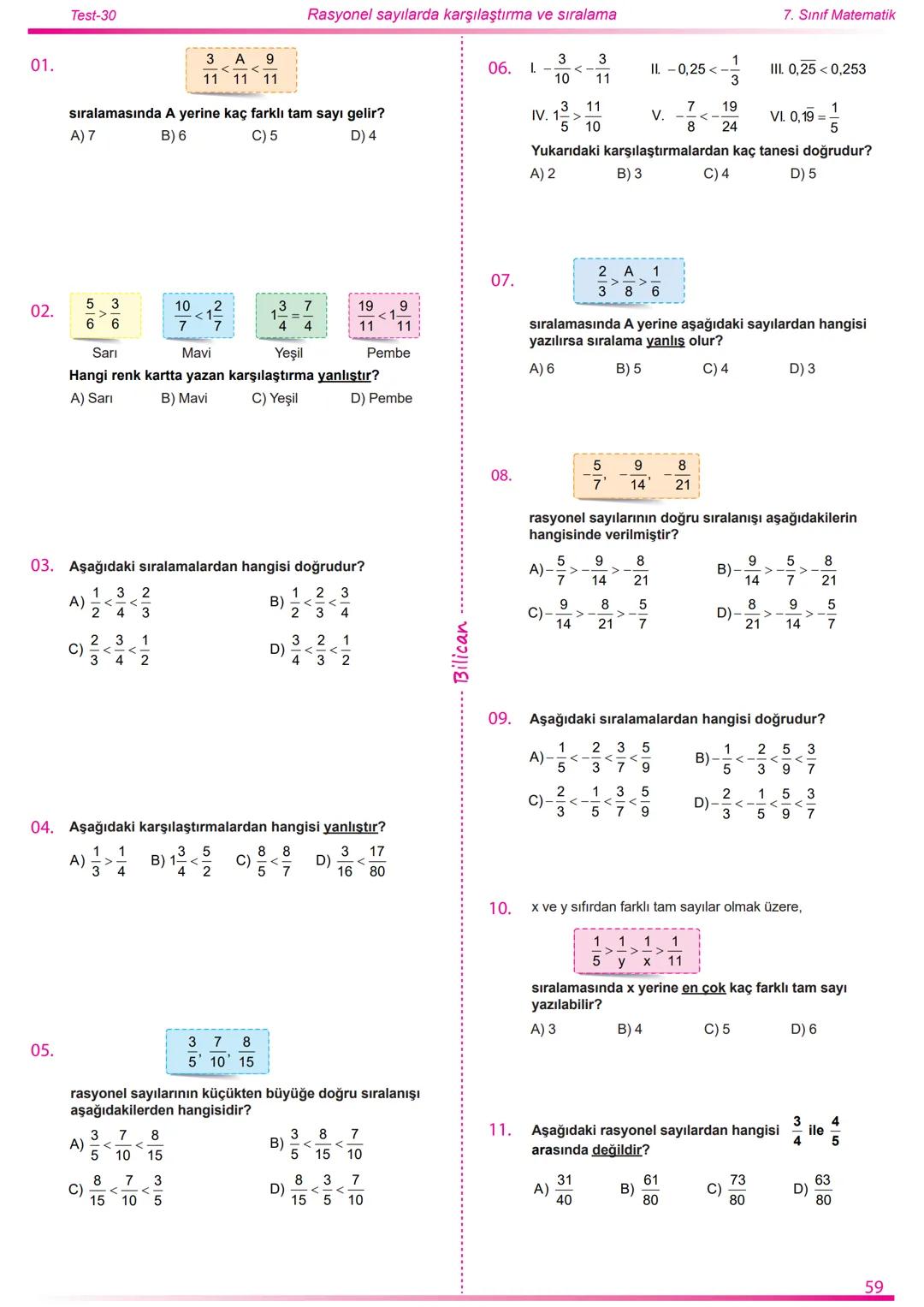2022
2023
Matematik
7
Rasyonel Sayılar
26
Test
520
Soru
Telat Bilican Bu çalışma kazanımların anlaşılıp anlaşılmadığını sınıf ortamın