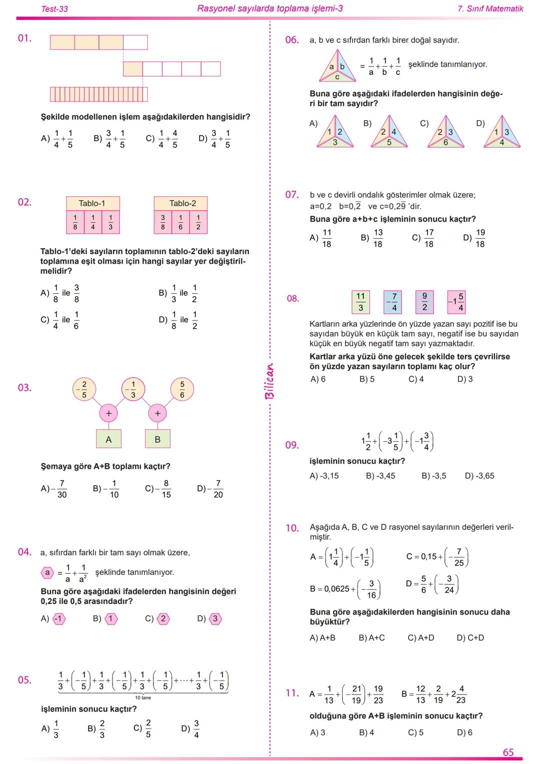 2022
2023
Matematik
7
Rasyonel Sayılar
26
Test
520
Soru
Telat Bilican Bu çalışma kazanımların anlaşılıp anlaşılmadığını sınıf ortamın