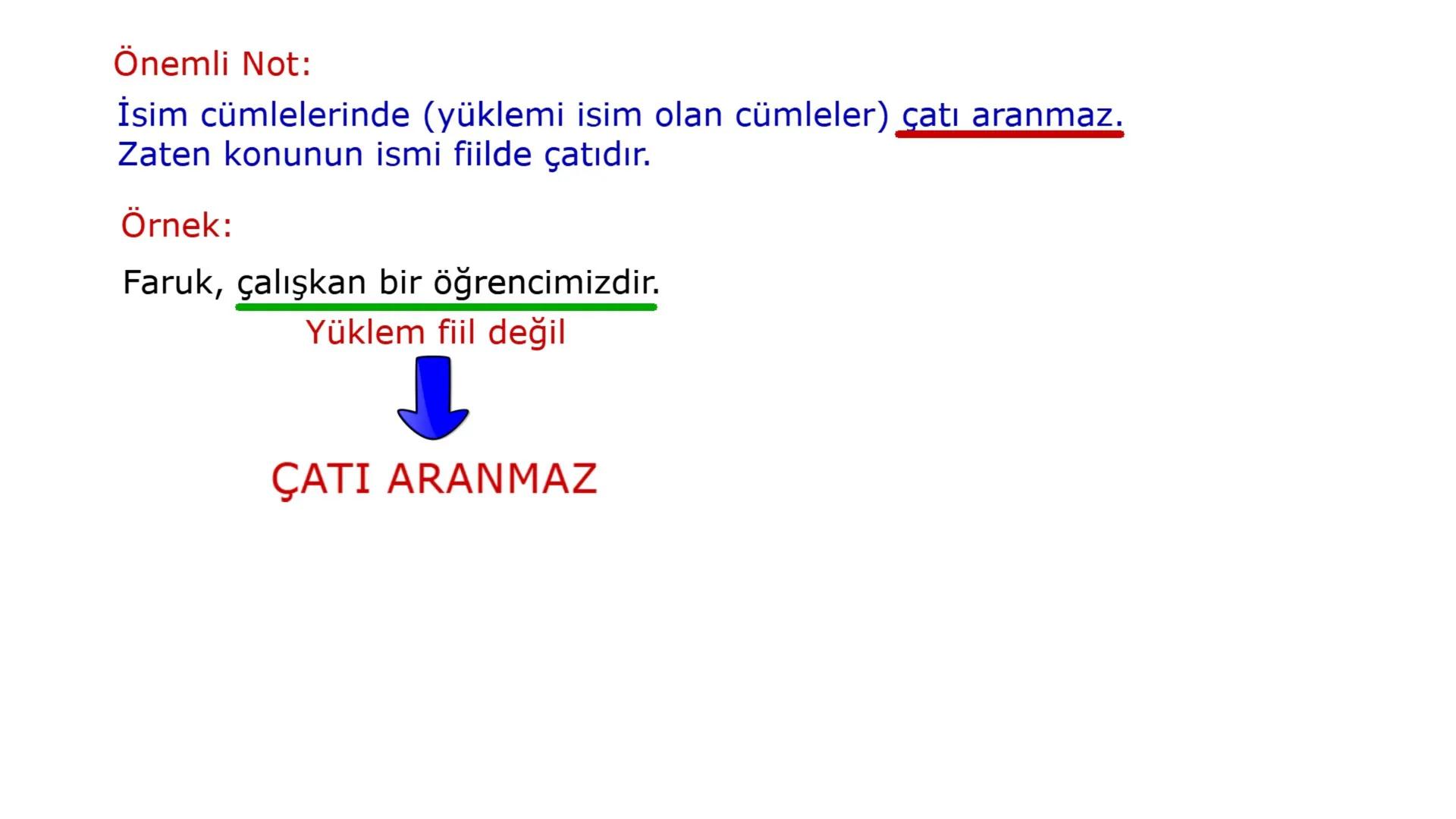 FİİLDE ÇATI
1) Öznesine Göre
(Özne-Yüklem İlişkisi)
a) Etken Fiil
b) Edilgen Fiil
2) Nesnesine Göre
(Nesne-Yüklem İlişkisi)
a) Geçişli Fiil