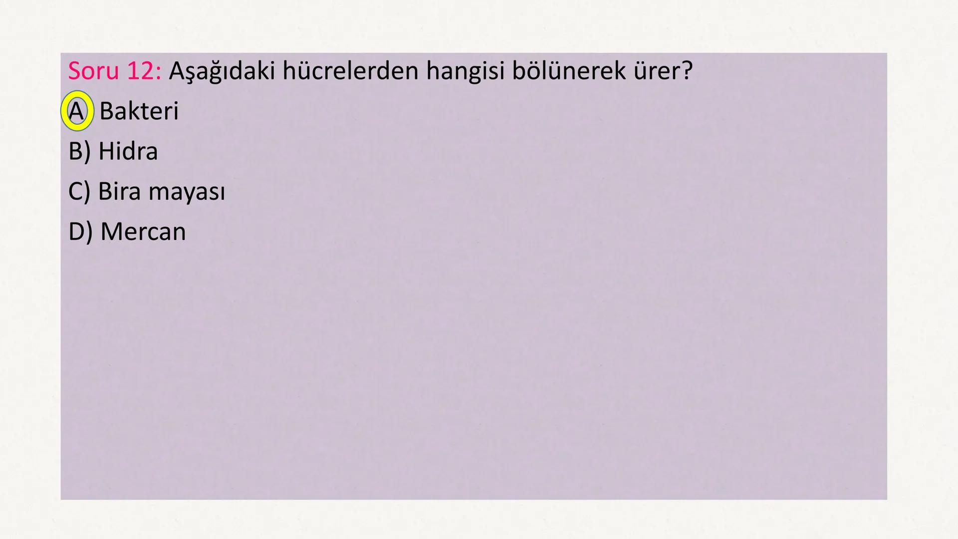 HÜCRE BÖLÜNMESİ HÜCRE BÖLÜNMESİ NEDİR?
Belirli bir büyüklüğe ulaşan hücrelerden, yeni hücrelerin oluşmasına "hücre
bölünmesi" denir.
Hücre b