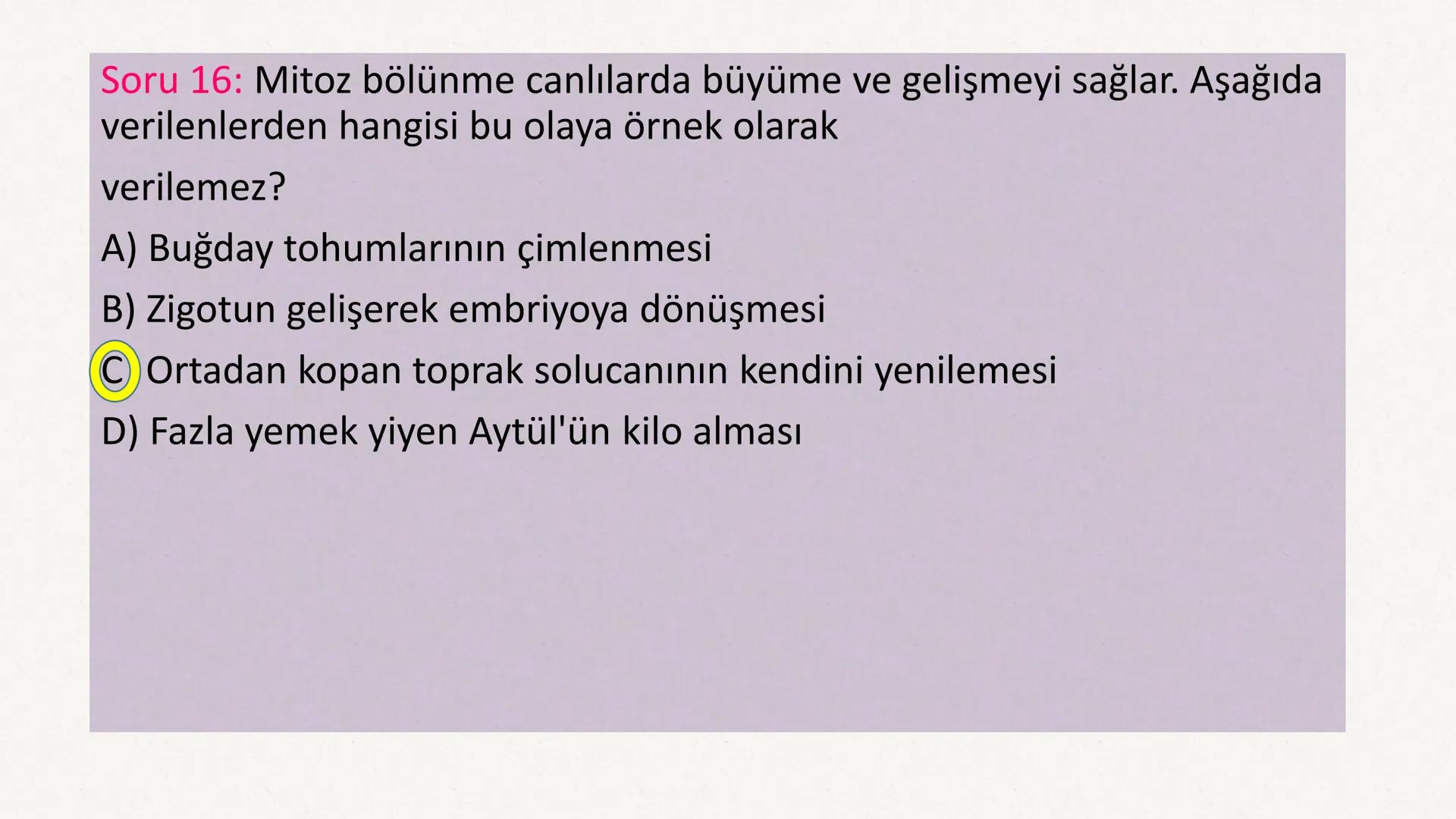 HÜCRE BÖLÜNMESİ HÜCRE BÖLÜNMESİ NEDİR?
Belirli bir büyüklüğe ulaşan hücrelerden, yeni hücrelerin oluşmasına "hücre
bölünmesi" denir.
Hücre b