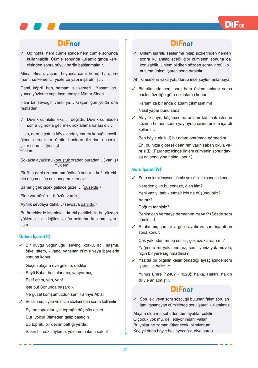 # FÖY
06
DIF
TÜRKÇE
SES BİLGİSİ
SES BİLGİSİ, YAZIM KURALLARI VE NOKTALAMA İŞARETLERİ
Türkçede sesler, ses yolundaki biçimlenişine göre ün