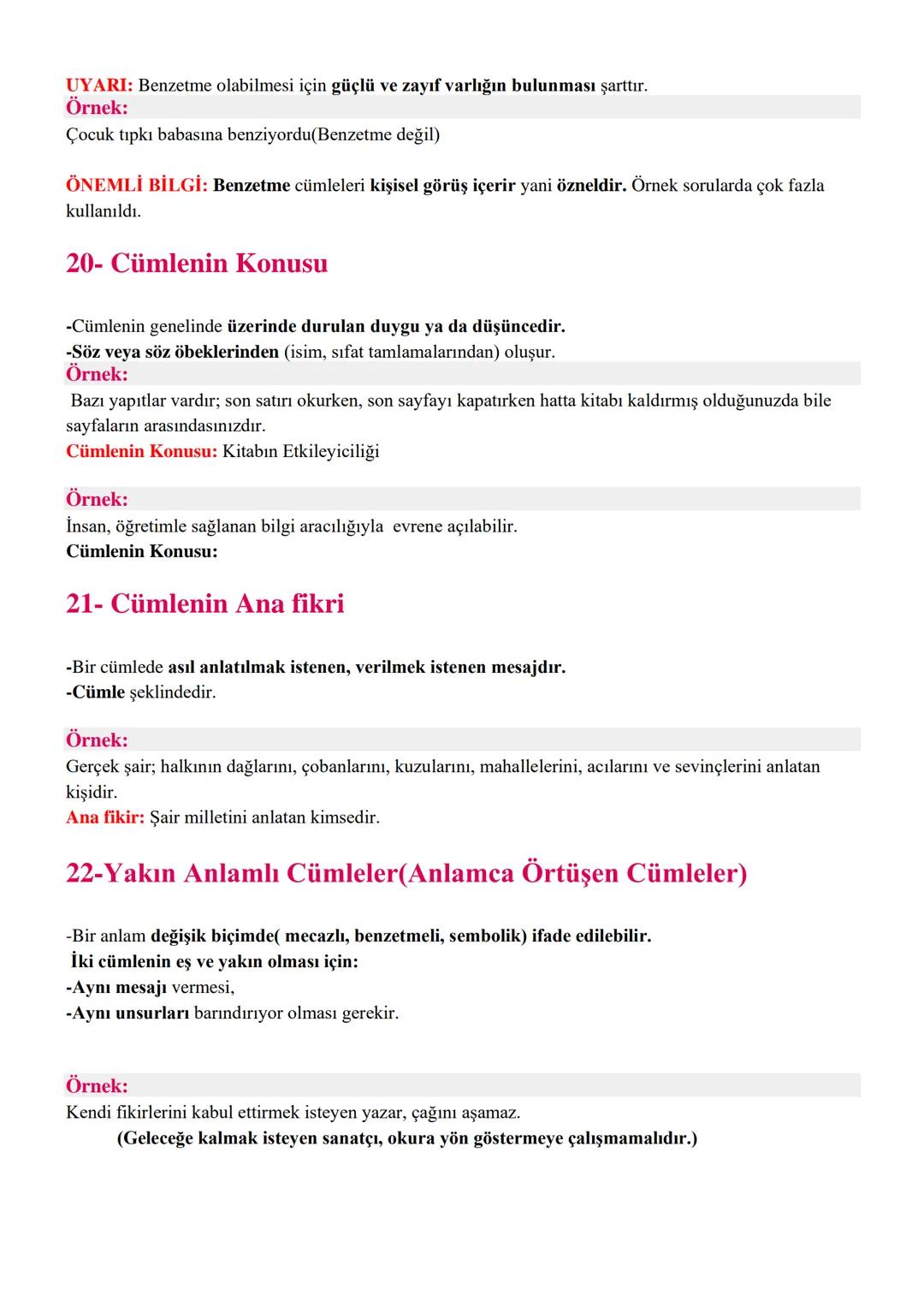 CÜMLEDE ANLAM
1. Öznel Anlatımlı Cümleler
Söyleyenin kendi düşüncesini, duygusunu veya beğenisini içeren; doğruluğu ya da yanlışlığı
kişiden