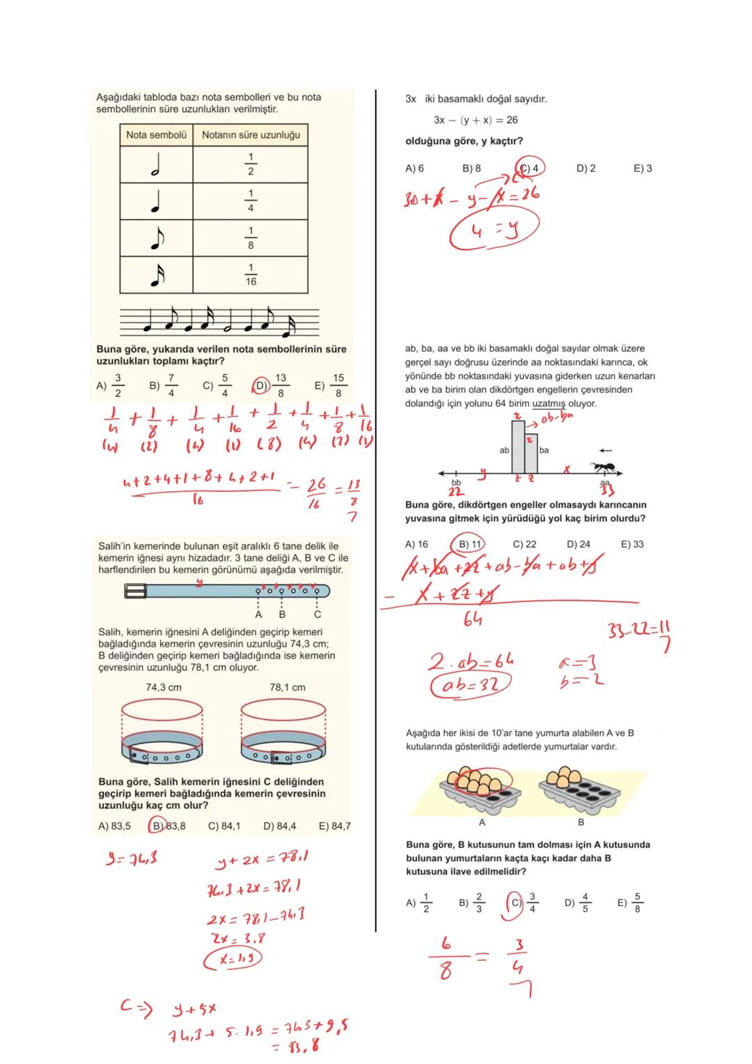 # KONU TARAMA TESTİ 1
a ve b tam sayılar olmak üzere
$\frac{3a-5}{2}xb$
olduğuna göre, aşağıdakilerden hangisi doğrudur?
A) a tektir.
B