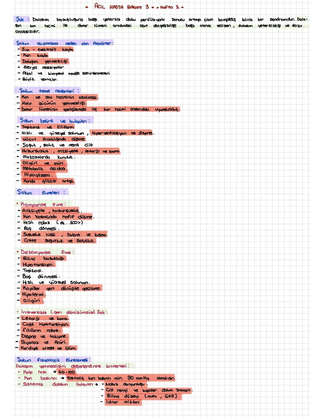 Acil hasta bakımı konu anlatımı