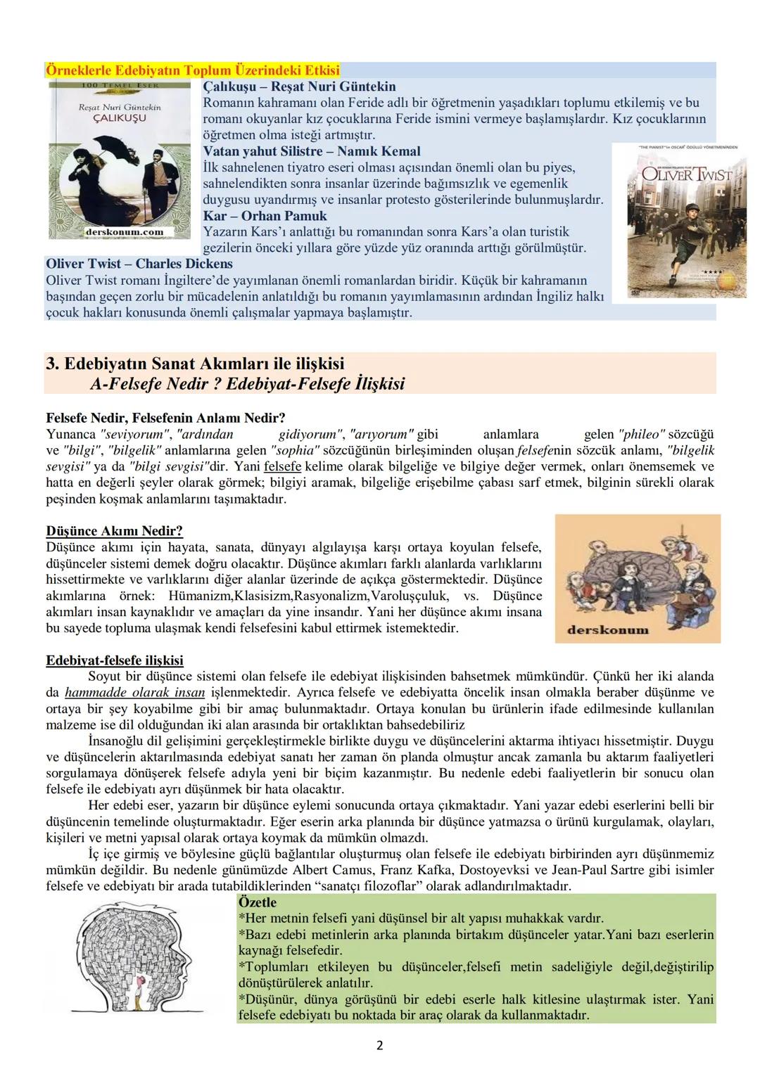 # 11.Sınıf Türk Dili ve Edebiyatı 1.Ünite "Giriş" Ders Notları
Ünite İçeriği:
1-Edebiyat Toplum İlişkisi
3. Edebiyatın Sanat Akımları ile