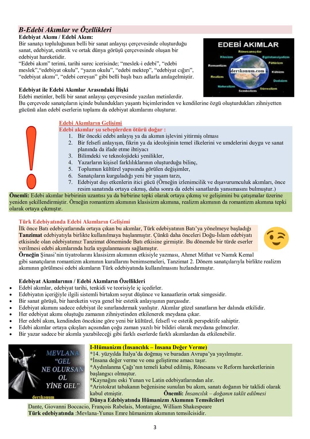 # 11.Sınıf Türk Dili ve Edebiyatı 1.Ünite "Giriş" Ders Notları
Ünite İçeriği:
1-Edebiyat Toplum İlişkisi
3. Edebiyatın Sanat Akımları ile