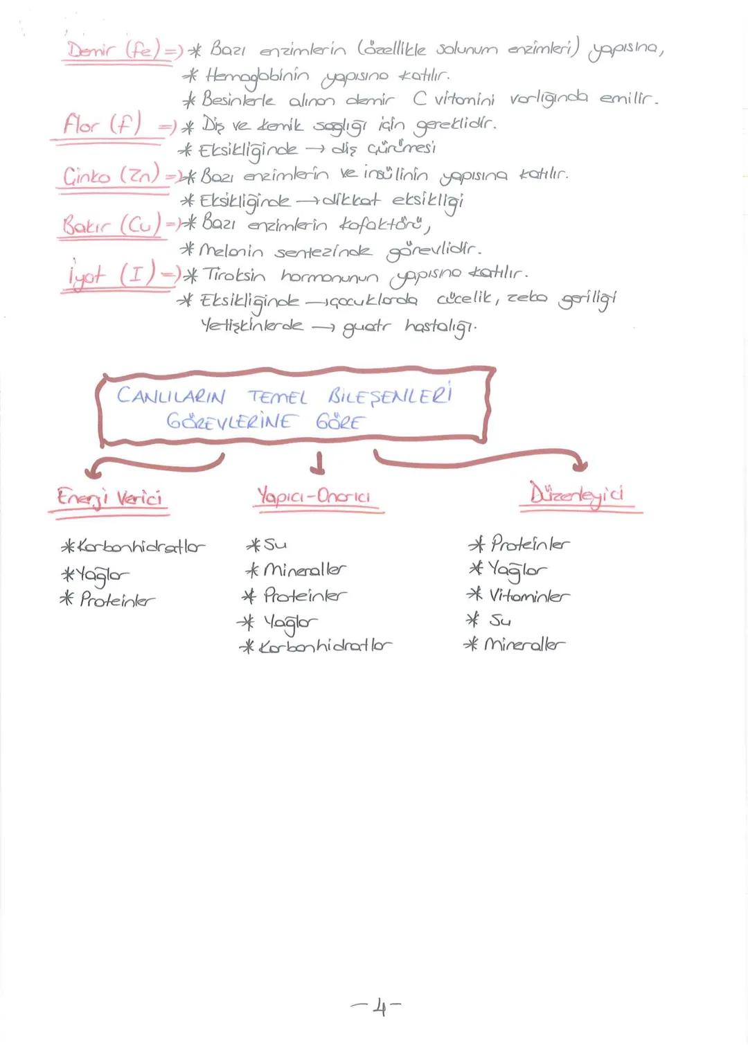 # - CANLILARIN TEMEL BİLESENLERİ-
INORGANIK
BİLEŞİKLER
*Su
*Mineraller
* Asitler
* Bazlar
* Tuzlor
ORGANIK
BILEŞİKLER
*Korbonhidratlar
* Y