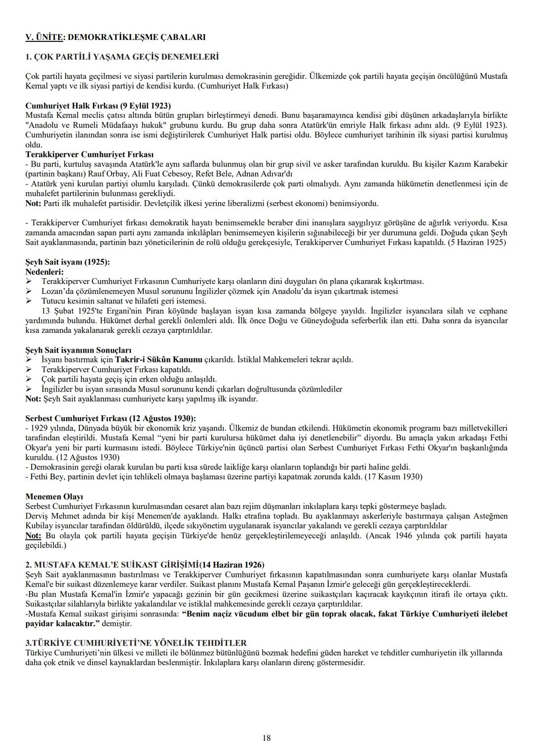 İNKILAP TARİHİ DERS NOTLARI
I.ÜNİTE: BİR KAHRAMAN DOĞUYOR
1. AVRUPA'DA YAŞANAN DEĞİŞİM VE 20. YÜZYIL BAŞLARINDA OSMANLI DEVLETİ
Avrupa'da Ya