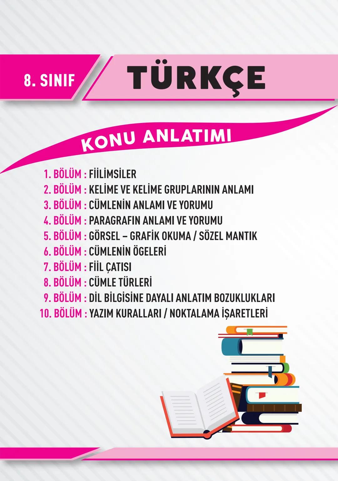 OKULA YARDIMCI - LGS SINAVINA HAZIRLIK
TÜM DERSLER
KONU ANLATIMI
"YENİ NESİL SORULARLA ZENGİNLEŞTİRİLMİŞTİR"
Konu anlatımı
bölümleri
ayrıntı