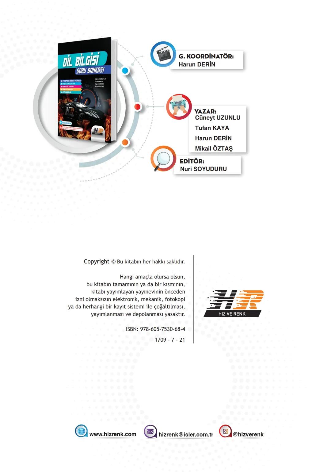 # DİL BİLGİSİ
# SORU BANKASI
* TYT, KPSS VE DGS İÇİN UYGUNDUR
* PRATİK KONU ÖZETLERİ
* YENİ NESİL SORULAR
* DENEME SINAVLARI
* Ö