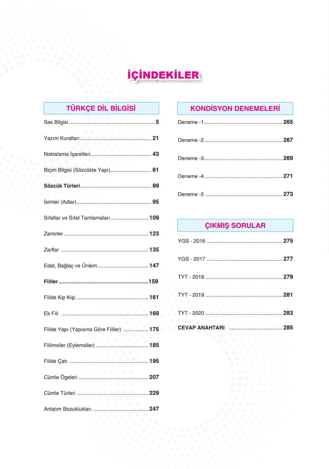 # DİL BİLGİSİ
# SORU BANKASI
* TYT, KPSS VE DGS İÇİN UYGUNDUR
* PRATİK KONU ÖZETLERİ
* YENİ NESİL SORULAR
* DENEME SINAVLARI
* Ö