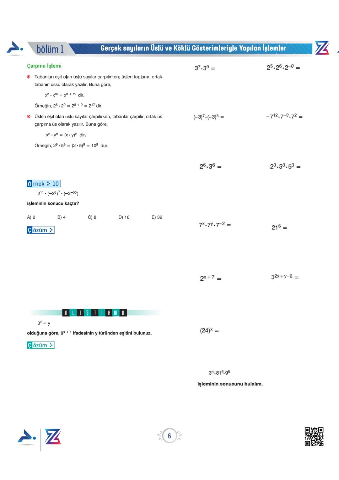 PARAF YAYINLARI
PARAF / Z TAKIMI
9. SINIF OKULA DESTEK KAMPI
N
YENİ
MÜFREDATA
UYGUNDUR
Bıyıklı Matematik
Matematik
bölüm 1
Merkeze Teģet
Geo