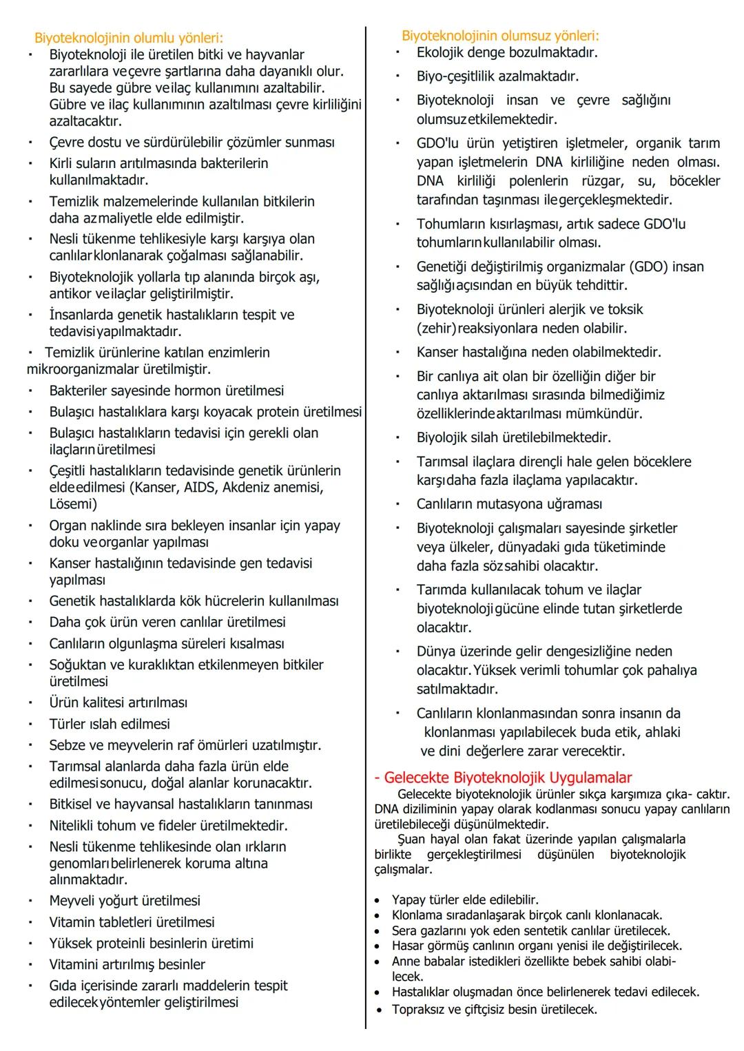 # BİYOTEKNOLOJİ
Biyoteknoloji
Biyoteknoloji
Bir dalında erik, diğer dalında kiraz olan bir ağaç
hayal ediniz. Büyümek için toprağa gereks
