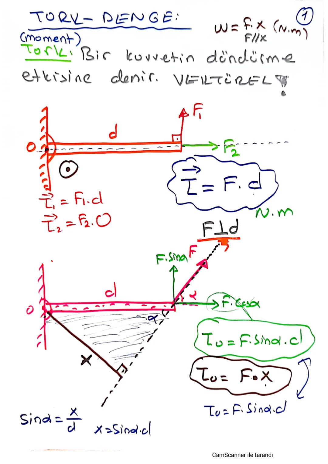 TORK-DENGE:
(moment)
W=f.x (Nm)
3
F//x
Torki Bir kuvvetin döndürme
etkisine denir. VELTÜREL
0
F
e
0
= Fi.d
=F2.0
X
X
Sind = a x=Sindid
$
\ov