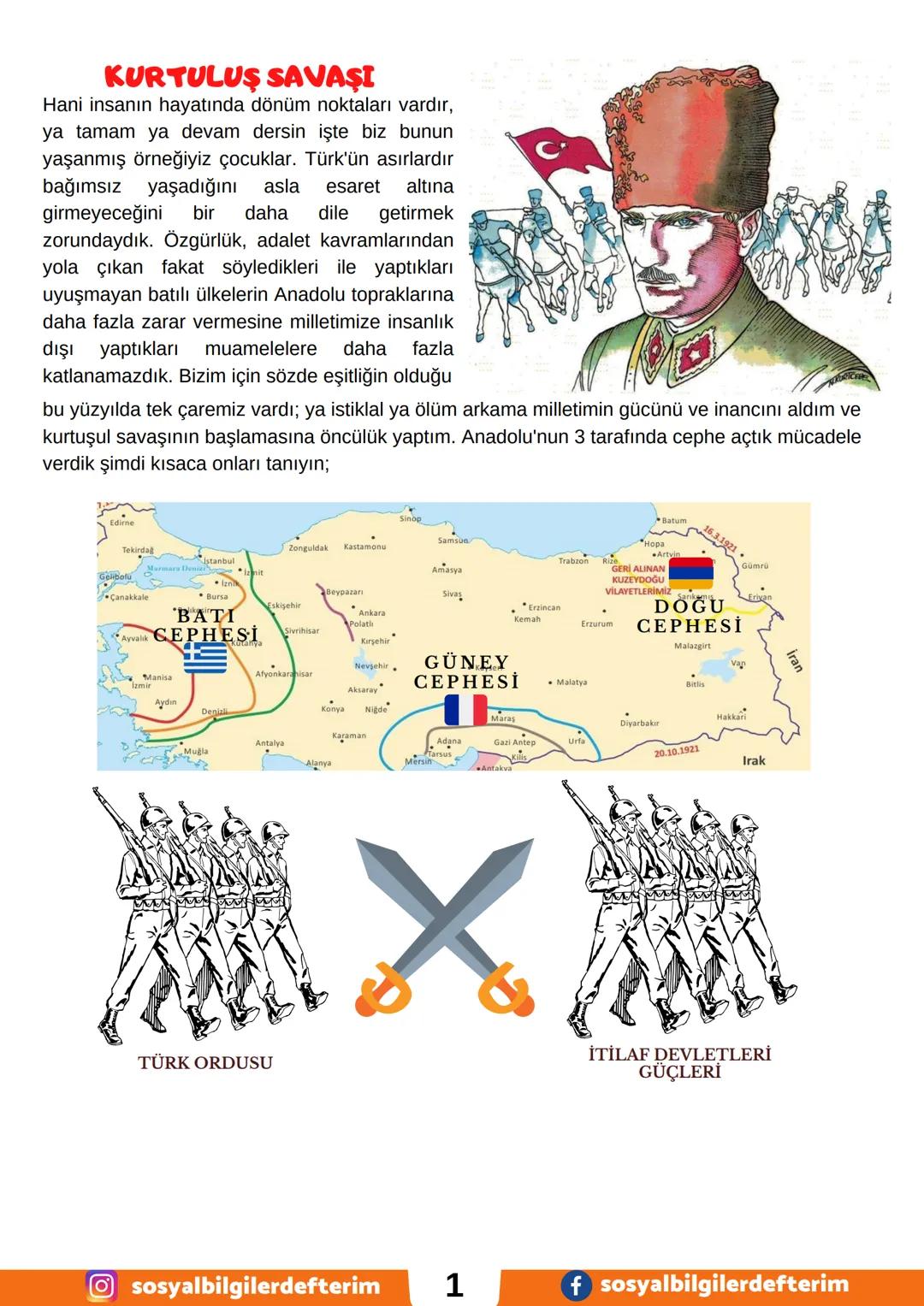 DE
T.C.
İNKILAP TARİHİ
VE
BİLGİLER DEFTERİM
OSYAL
ATATÜRKÇÜLÜK
3.ÜNİTE
DERS NOTU
KONU: YA İSTİKLAL YA ÖLÜM
www.sosyalbilgilerdefterim.com