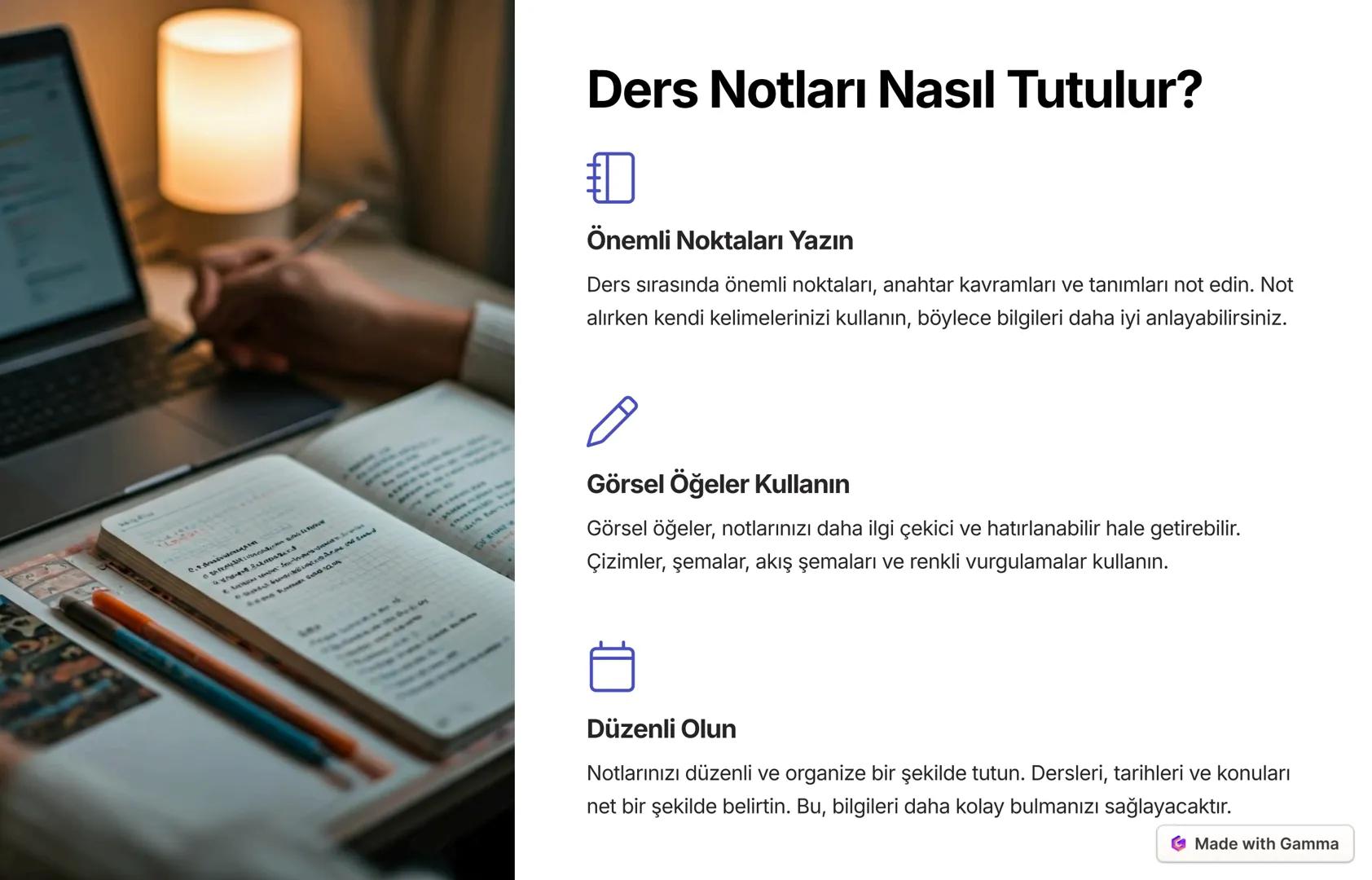 Etkili Ders Çalışma Stratejileri
Merhaba! Bu sunumda, ders çalışmayı daha verimli ve etkili hale getirmek
için kullanabileceğiniz stratejile