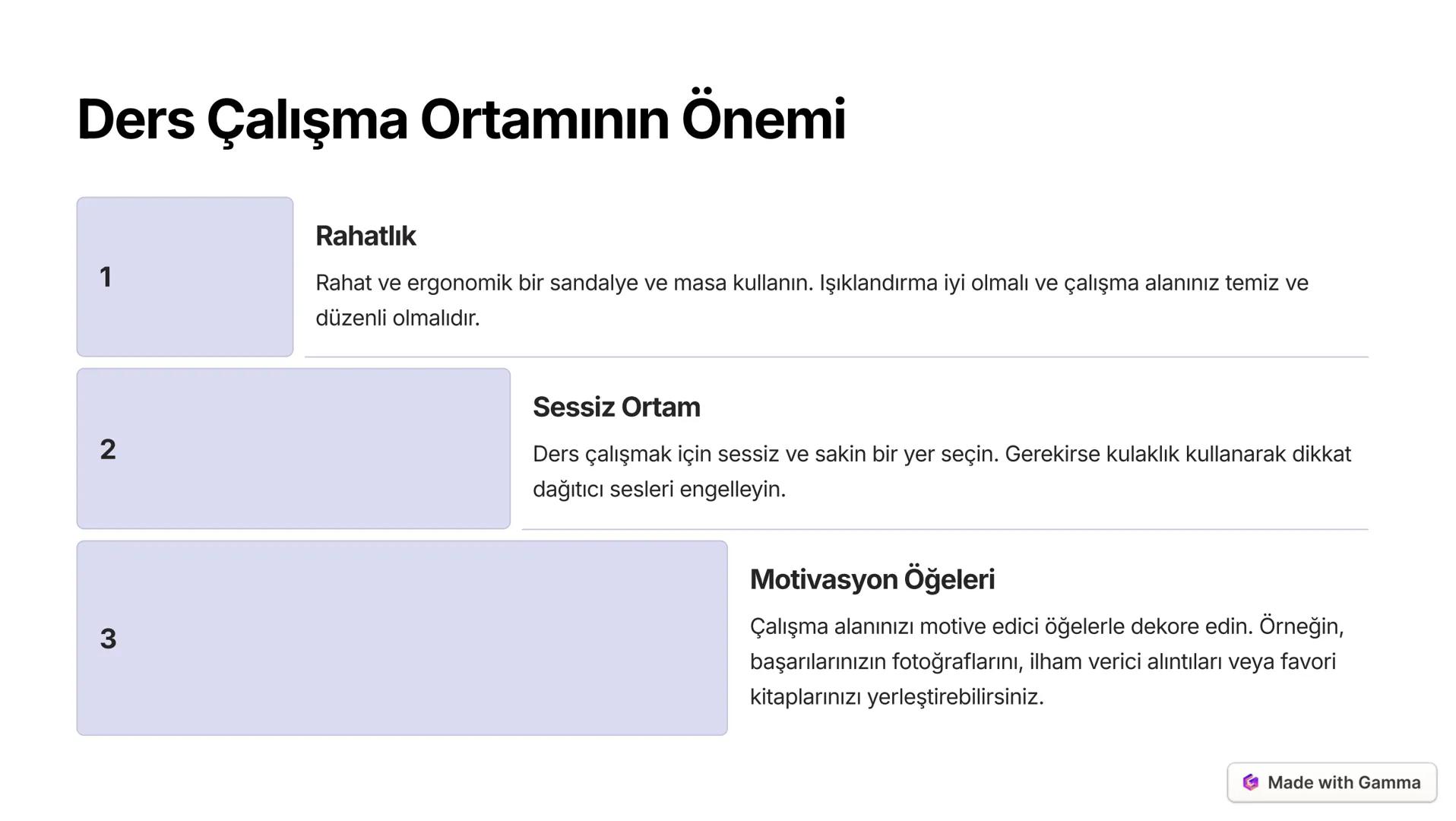 Etkili Ders Çalışma Stratejileri
Merhaba! Bu sunumda, ders çalışmayı daha verimli ve etkili hale getirmek
için kullanabileceğiniz stratejile