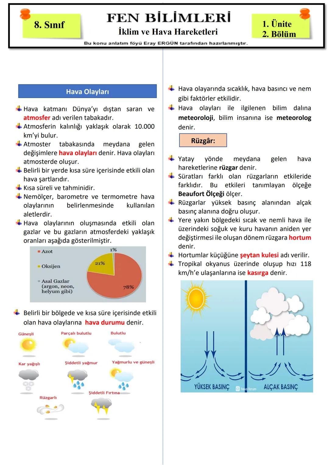 İklim ve hava hareketleri