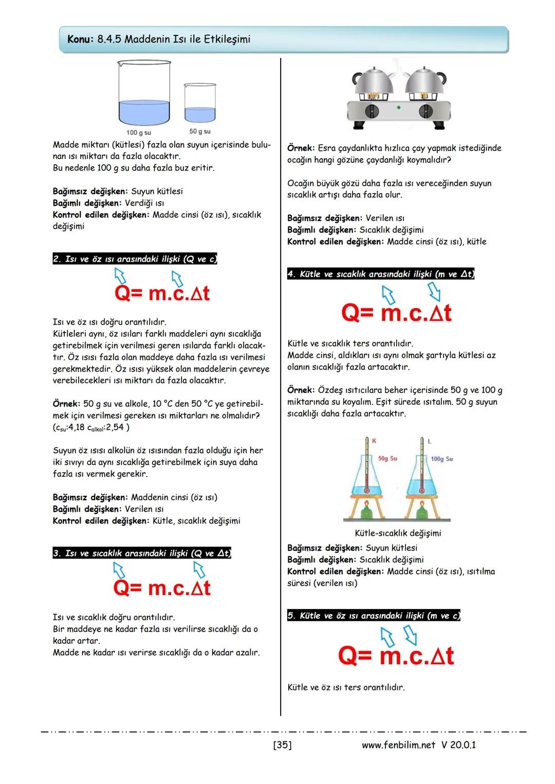 8.Sınıf Fen Bilimleri
Ders Notları
Barış ZEREN
Fen Bilimleri Öğretmeni
www.fenbilim.net V 20.0.1 1.Ünite: Mevsimler ve İklim
Konu: 8.1.1 Mev