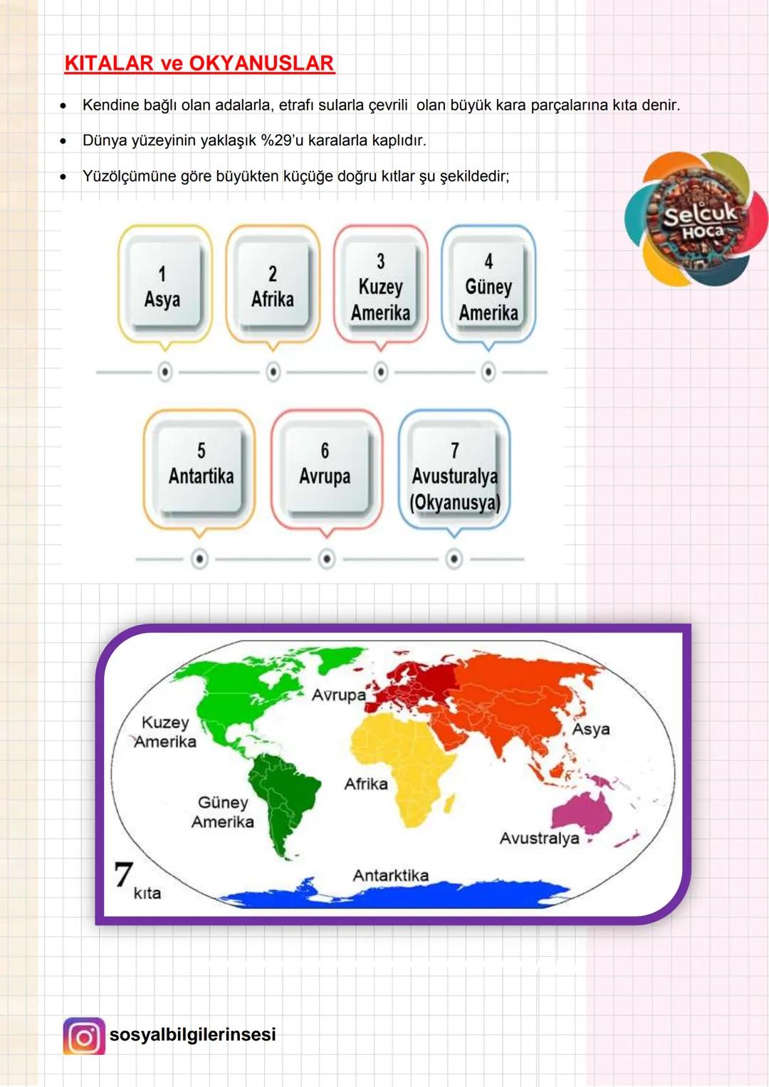 6. SINIF 3. ÜNİTE
DÜNYANIN NERESİNDEYİM?
Selcuk
HOсa
KAVRAMLAR
•
.
Bulunduğumuz bir yerin ya da çevremizdeki herhangi bir yerin
konumunu bel