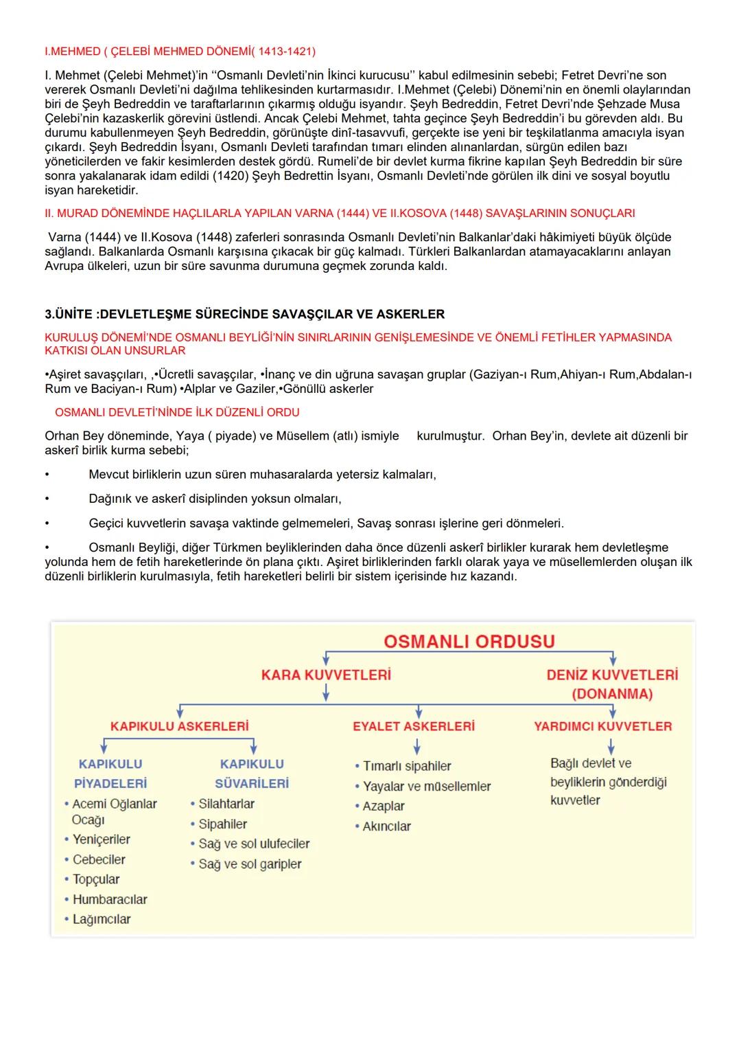 10 TARİH DERS NOTLARI
2.ÜNİTE: BEYLİKTEN DEVLETE OSMANLI SİYASETİ (1302-1453)
ANADOLU'NUN TARİHİN İLK DÖNEMLERİNDEN İTİBAREN YERLEŞİM İÇİN İ