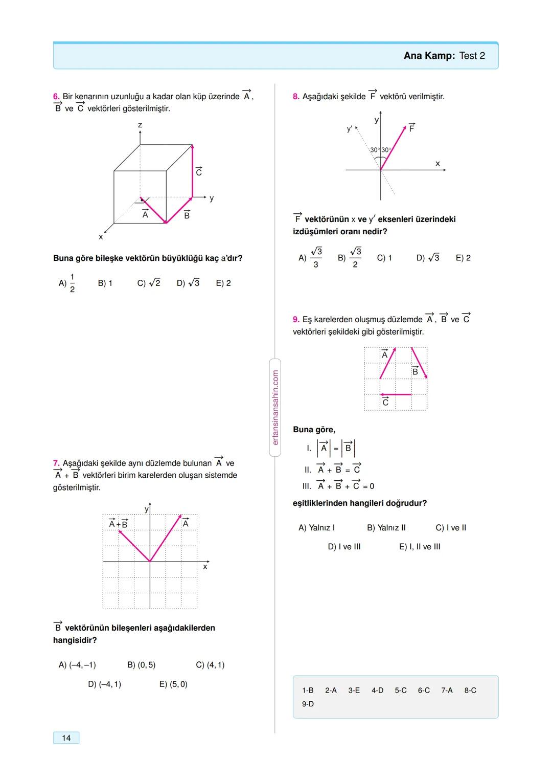 # Vektörler
1
Skaler büyüklükler
Özellikler:
- Sadece büyüklüğü (şiddeti) vardır.
- Negatif olabilir.
- Skaler fiziksel büyüklüklerin bi