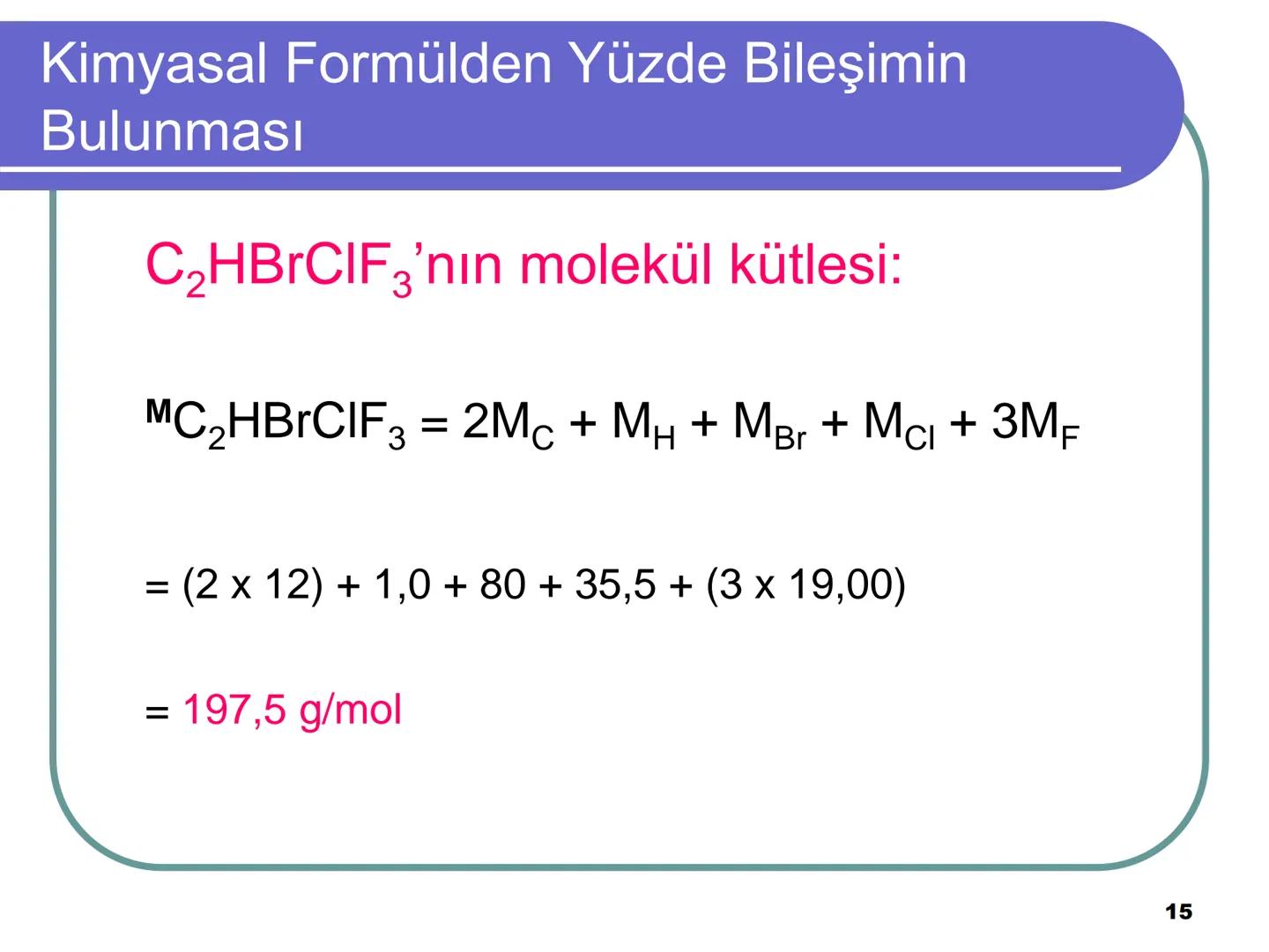 Avagadro Sayısı ve Mol Kavramı
• Gündelik hayatta bazen maddeleri teker
teker ifade etmek yerine toplu halde
belirtmeyi tercih ederiz.
Örneğ
