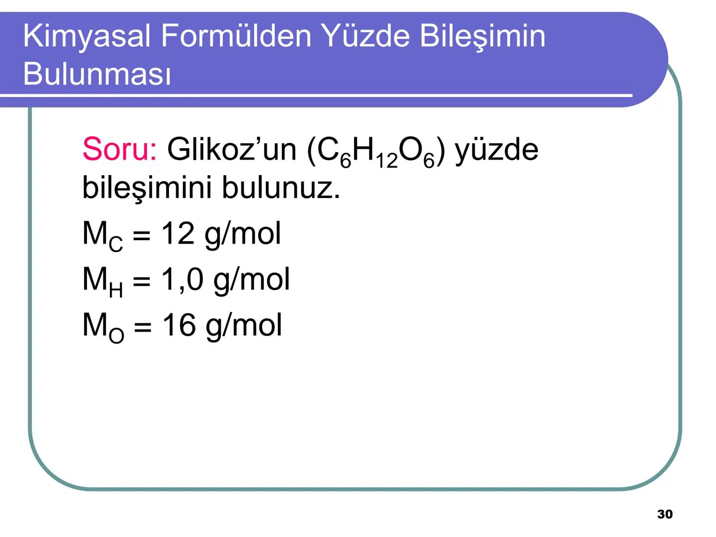 Avagadro Sayısı ve Mol Kavramı
• Gündelik hayatta bazen maddeleri teker
teker ifade etmek yerine toplu halde
belirtmeyi tercih ederiz.
Örneğ
