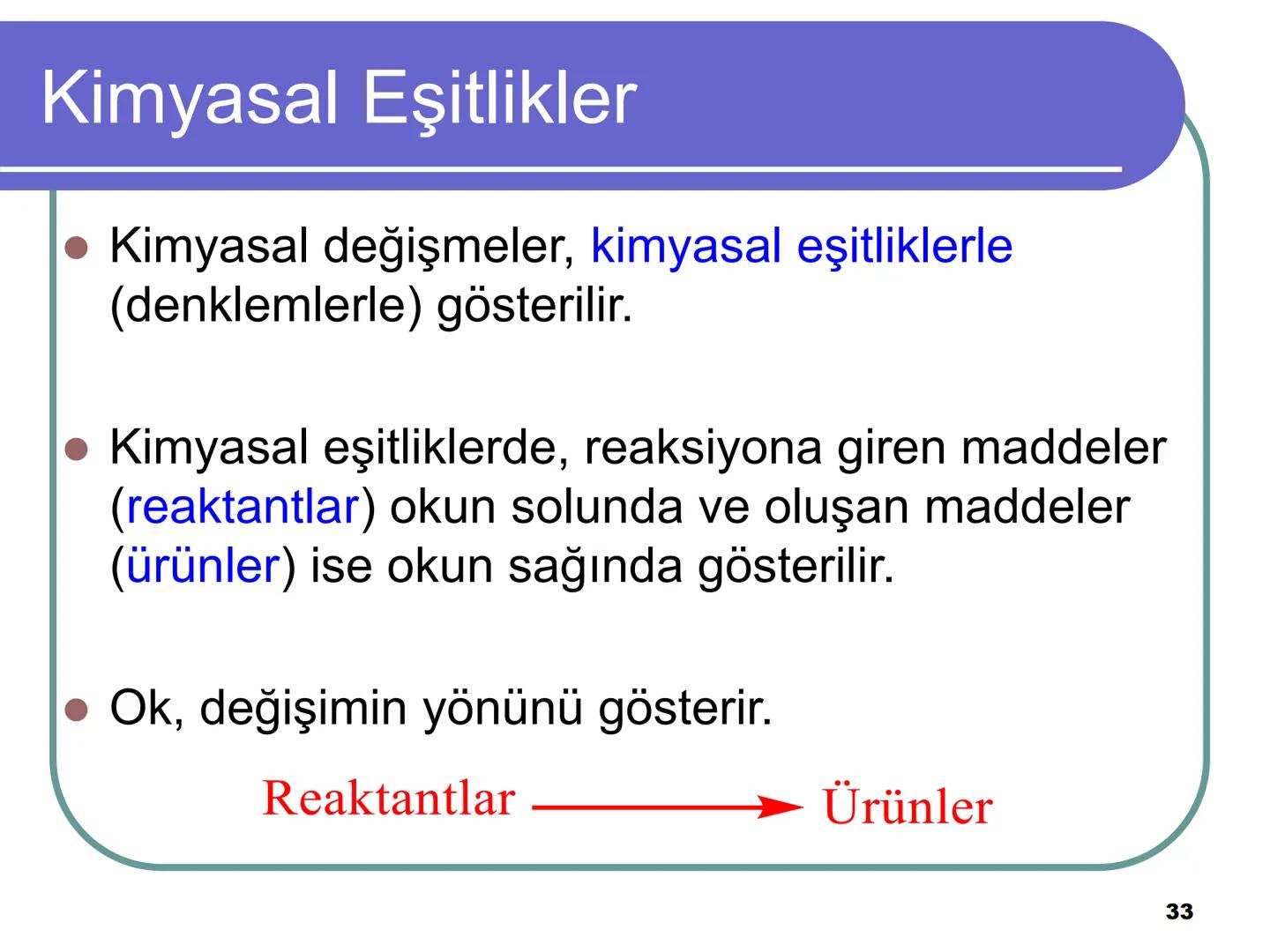 Avagadro Sayısı ve Mol Kavramı
• Gündelik hayatta bazen maddeleri teker
teker ifade etmek yerine toplu halde
belirtmeyi tercih ederiz.
Örneğ
