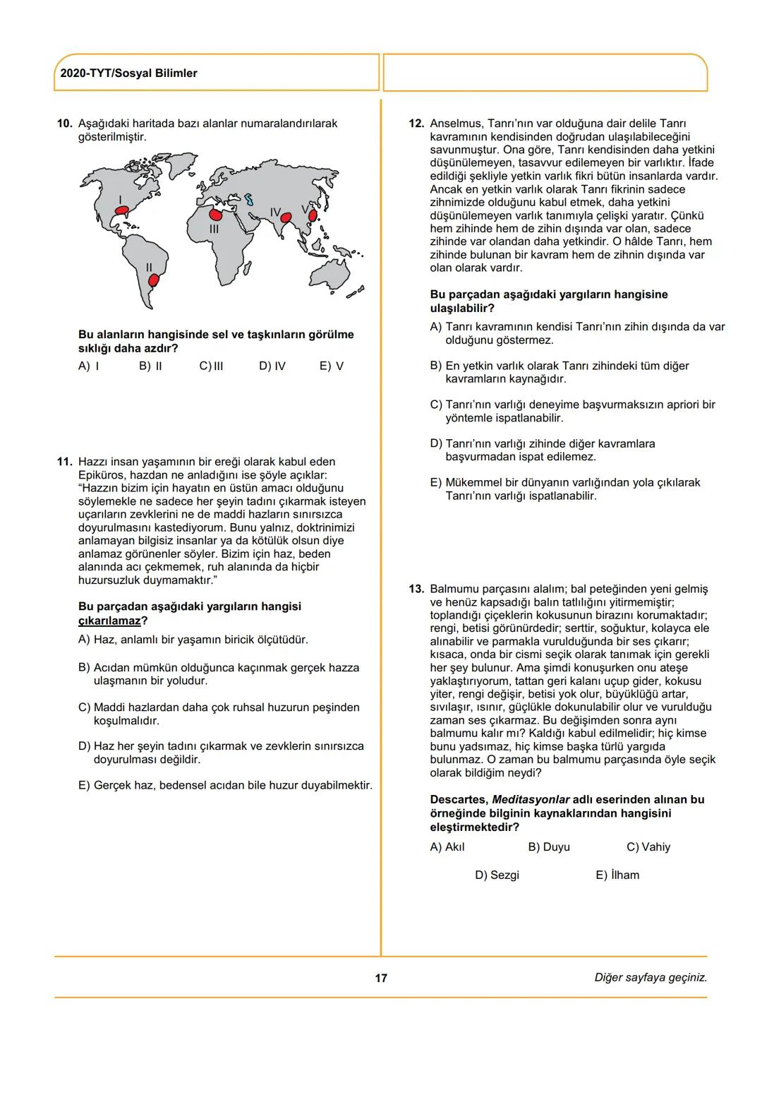 ÖSYM
T.C. Ölçme, Seçme ve Yerleştirme Merkezi
YÜKSEKÖĞRETİM KURUMLARI SINAVI
TEMEL YETERLİLİK TESTİ (TYT)
27 HAZİRAN 2020 CUMARTESİ
Bu t