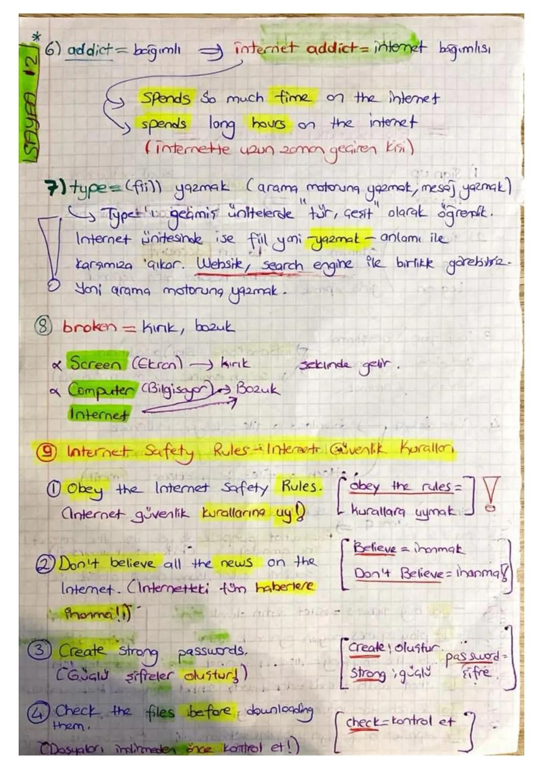 COMPANY :
DATE :
SUBJECT : - LGS REVISION -
$
\Rightarrow$ UNIT-1 Friendship $\Leftarrow$
Accepting (Kabul etme) *(Refusing (Reddetme
- I