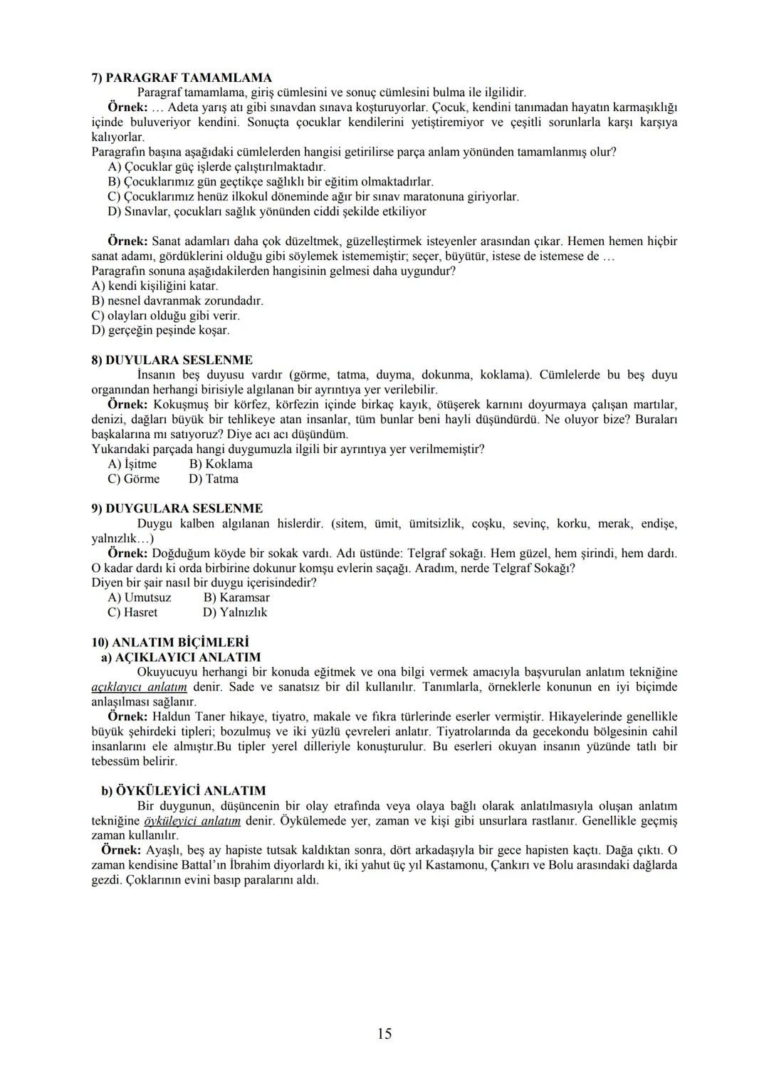 TÜRKÇE
Anlam Bakımından Sözcükler..........................................................................................................