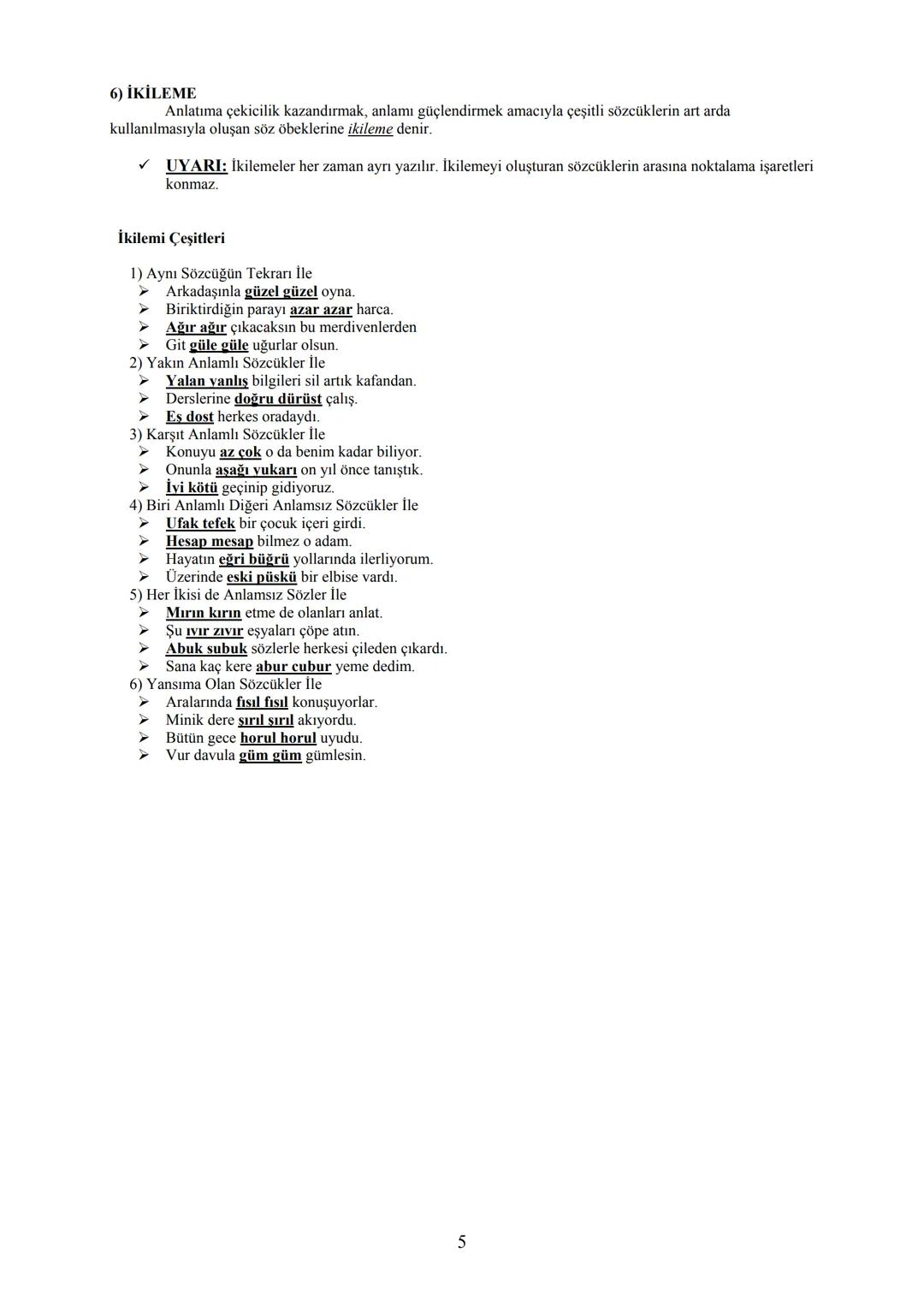 TÜRKÇE
Anlam Bakımından Sözcükler..........................................................................................................