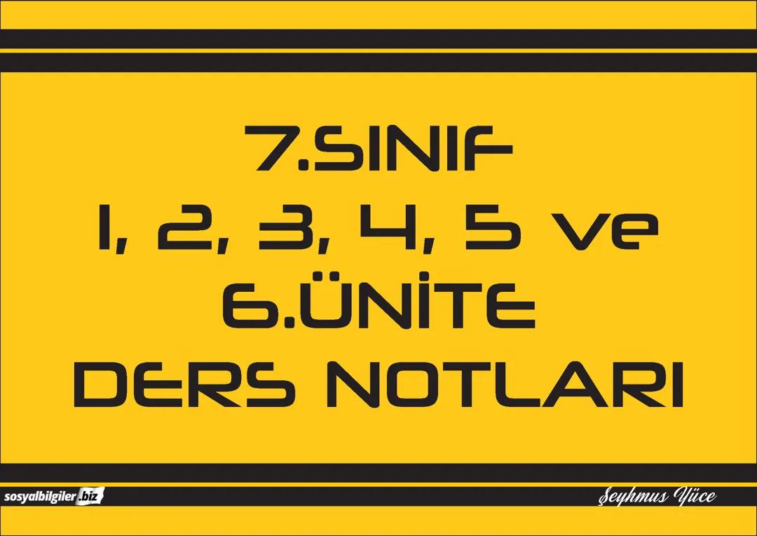 7.sınıf Sosyal Bilgiler
