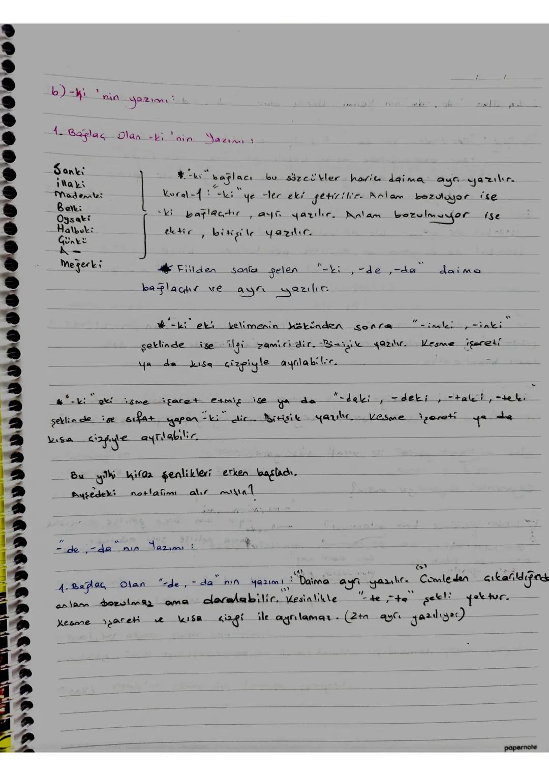 YAZIM KURALLARI
S
200
her amn
ayrı yazılır.
1. "şey" : Belgisiz zamir olan bir sözcük, her
→Her şey / Bir şey / Herhangi bir şey
2. "her":