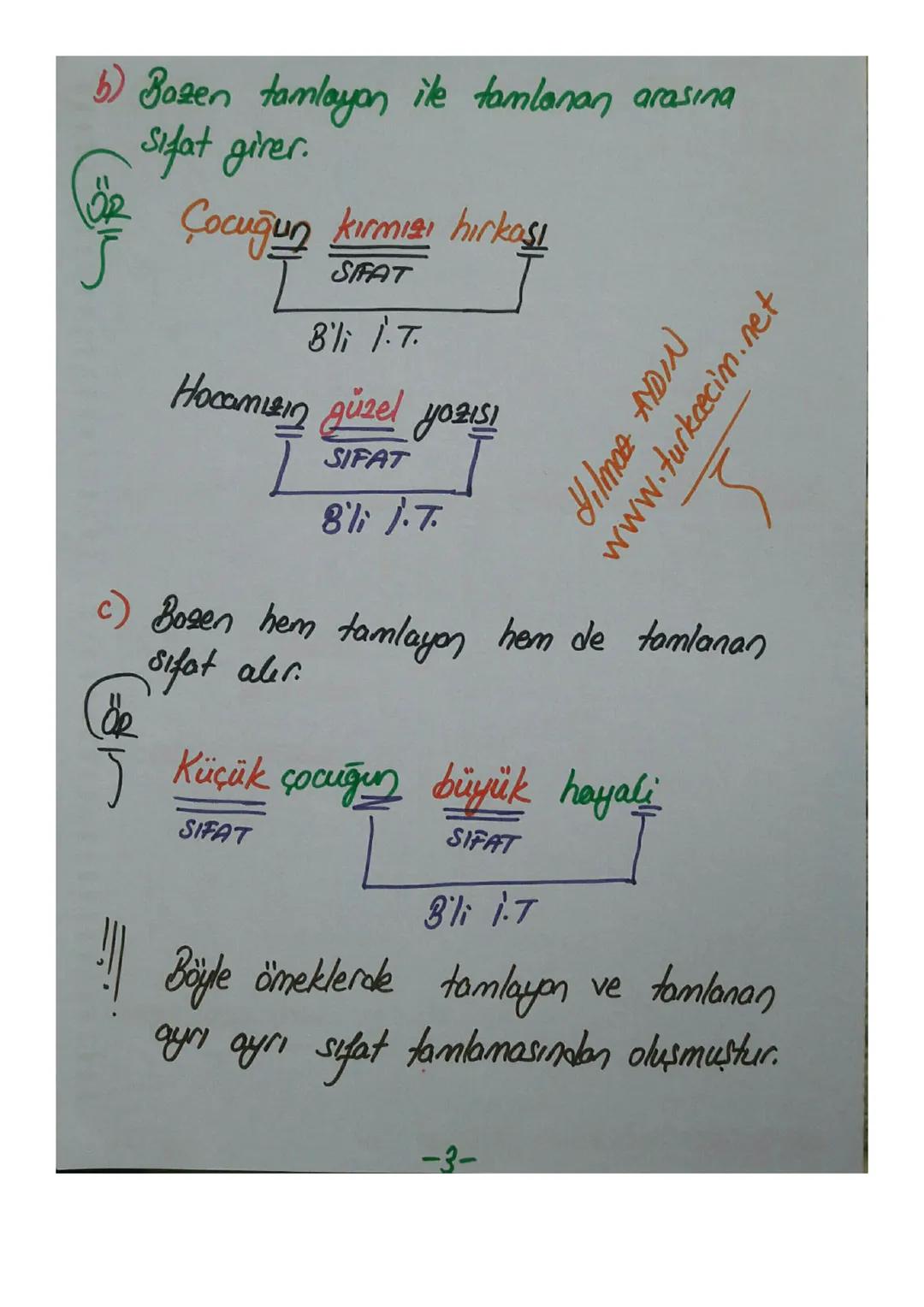 İSİM TAMLAMALARI
En az iki adın veya ad soylu sözcüğün
ek alarak veya eksiz halde aitlik ilgisiyle
yeni bir ad olmasıdır.
Yılmaz AYDIN
İsim
