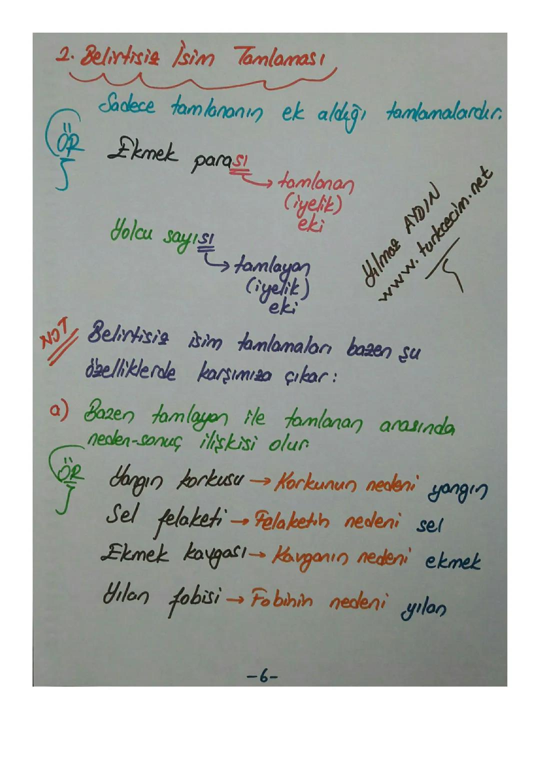 İSİM TAMLAMALARI
En az iki adın veya ad soylu sözcüğün
ek alarak veya eksiz halde aitlik ilgisiyle
yeni bir ad olmasıdır.
Yılmaz AYDIN
İsim